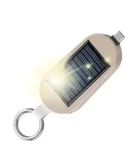 Solar Bank Keychainn - Solar Powered Keychain powerr Bank Type C | Solar Powered Bank Portable Charger, 3000mAh powerr Bank Portable Charger with Wireless Watch Charging for Travel Outdoor Camping