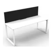 Single Sided 1 Person Workstation With Screen Loop Leg 1500Mm