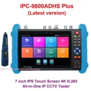 IPC-9800ADHS Plus+Cable Tracer 7" IP CCTV Tester Monitor 4K H.265+ TVI CVI AHD