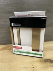 Delta 77750 Champagne Bronze Vero Single Hook Tissue Holder New