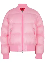 Moncler Merlat Quilted Shell Bomber Jacket - Pink - 3 3