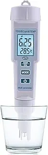 Professional High Precision Water Quality Monitor,Water Quality Tester,Ph/Tds/Ec/Temp,Professional Tester Portable Pen,for Drinking Water Aquariums