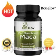 Maca Root Capsules eruvian Maca Extract for Men & Women 120 Capsules