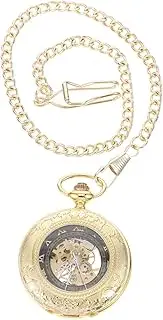 [COLLBATH] Vintage Pocket Watch Men's Steampunk Watch Large Roman Numerals Him on Birthday or Anniversary