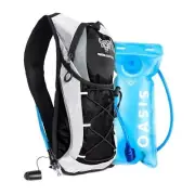 Hydration Backpack - Lightweight Hydration Pack with 2L Water Bladder - Black
