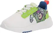 [adidas] Racer TR21 Running Shoe, FTWR White/FTWR White/Semi Solar Green (Buzz Lightyear), 1.5 US Unisex Little Kid