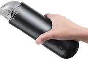 Baseus Car Vacuum, Cordless Portable Car Vacuum Cleaner High Power for Quick Car Cleaning, DC 15V Portable Auto Vacuum Cleaner（Black）