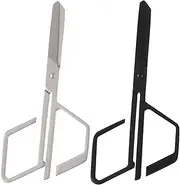 2Pcs Stainless Steel Nose Hair Scissors Manual Trimming Tools for Hair Removal Durable and Easy to Clean for Eyebrow and Nose Hair Grooming present