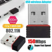 Mini USB WiFi Dongle 802.11 B/G/N Wireless Network Adapter for Laptop ebWMUU