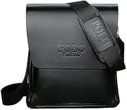 [OZK] The leisure business single shoulder bag Polo vertical bag man trend inclined shoulder bag-Black