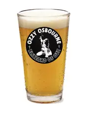 Ozzy Osbourne - Blizzard - Rock & Roll 16oz Pint Beer Glass Pub Barware Seltzer
