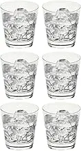 Toyo Sasaki Glass Rock Glass, Premiere Bar Style On The Rock, 6.3 fl oz (210 ml), Set of 6, Made in Japan, Shochu Glass, Whiskey Glass, Glass, Cup, Commercial Glass LS156-07