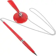 Tofficu Multi Function Desktop Signature Pen with Security Chain Business Writing Pen for Office and Hotel Use Comfortable Grip Smooth Ink Flow