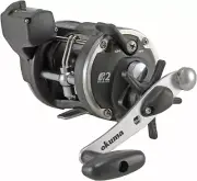 Okuma Magda Pro Line Counter Levelwind Trolling Reel, Small, Black/Silver, MA-20