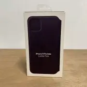 Apple iPhone 11 Pro Max Leather Folio Case Purple Brand New In Box Authentic