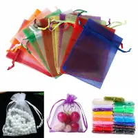 在飛比找蝦皮購物優惠-100pcs/set Organza Bags Candy 