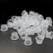 Tattoo Ink Caps - 100Pcs Medium Disposable Plastic Pigment Tattoo Ink Caps Cu...