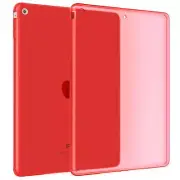 Transparent Protective Silicone Cover Case For Apple iPad Air 1 in Red