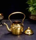 Antique Brass Tea Coffee Kettle, brass Teapot Cooking & Serving 500 ML Gifts Set