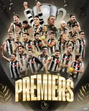 COLLINGWOOD MAGPIES PREMIERS AFL FOOTBALL TEAM POSTER,BARGAIN 6