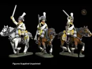 Napoleonic 20mm Saxony Cuirassiers Advancing X3 UNPAINTED 20mm 1/72 Wargames