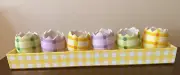 New In Box Lot Of 6 Plaid Easter Egg Cups NIB New