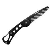 Stainless Steel Folding Beard and Mustache Comb Anti-Static Hair Styling Comb