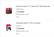 PRESALE Nintendo Switch Two Mario Kart Bundle And Switch Pro 2 Controller