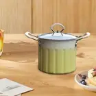 Deep Frying Pot with Strainer Stable Saucepan for Outdoor Cooking Restaurant