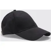Mens Black Plain Cap
