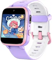 ZONEY Kids Camera Smartwatch, Game Watch Toy with Music Player, Kids Video Smart Watch with 16 Games, Flashlight,Alarm Clock,Pedometer, Watch for Boys Girls (Purple)