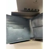 在飛比找蝦皮購物優惠-Bally 巴利 藍色皮夾 （正品現貨）皮夾 皮件 男士 短