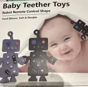 Baby Teether Toys Robot Remote Control Shape Silicone Toddler