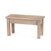 Pine Wood Rectangular Plant Display Stand - 35cm - Alfresco Gardenware