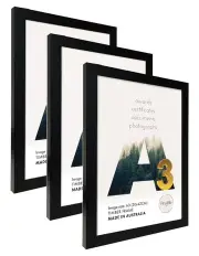 [Profile Australia] Australia Made Certificate Photo Frame A3 (3 Pack) in Black