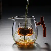 在飛比找蝦皮購物優惠-【奇品軒】 側把茶壺 玻璃茶具 茶壺玻璃 茶壺玻璃 透明茶壺