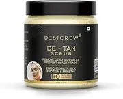 De-Tan Face Scrub,Tan Removal Face Scrub for Glowing Skin Scrub All Skin Types Scrub (100 g)