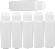 CATIEBYE 6pcs Bottle Sponges Small Bottles Sponge Bottle Applicator Small Liquid Bottles Storage Bottles Empty Sponge Applicator Empty Containers Sub Bottles Plastic White