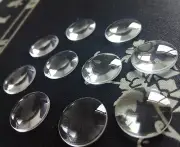 10PCS Optical PMMA Plastic Focal Length LED Double Convex Condenser Lens 3D VR