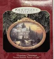 Hallmark Keepsake Ornament Thomas Kinkade Victorian Christmas Vintage 1997