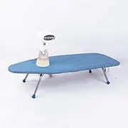 Folding Ironing Board, Mini Simple Home Ironing Board, Easy to Store Desktop Ironing Board, Small Multifunctional Steel Mesh Ironing Board, One Board for Multiple Uses,Blue