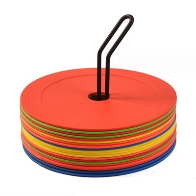 10Pcs Soccer Flat Cones Marker Disc,Basketball Sports Speed Agility5473