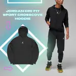 NIKE 長袖上衣 JORDAN SPORT 男款 黑 喬丹 連帽上衣 經典 帽T 運動 長T DQ7328-010