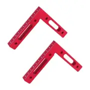 2 Pcs Aluminium Alloy 90 Degree Positioning Squares Right Angle Clamps5874