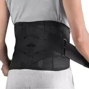 Dual Pulle Back Brace w/ 7 Stays for Lower Back Pain Relief M 31"-39" in Waist