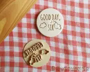 Good Day Sir Stamp Embosser Cookie Cutter Pastry Fondant Dough Biscuit
