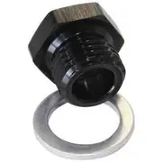 Aeroflow Metric Port Reducer M16 x 1.5 to 1/8", AF912-M16-02BLK