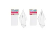 2x White Magic Reusable 70x50cm Tea Towel Absorbent Cleaning Drying Cloth Snow