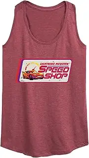 [Disney] Cars - Lightning McQueen Speed Shop - Women's Racerback Tank Top