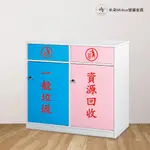 【米朵MIDUO】塑鋼資源回收櫃 垃圾桶 清潔櫃